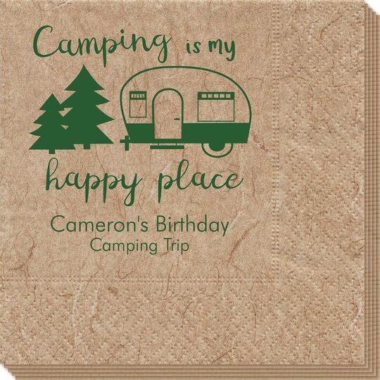 Camping Is My Happy Place Bali Napkins